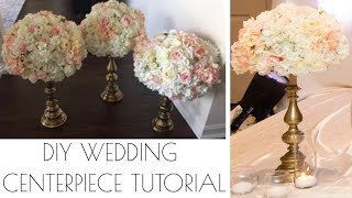 DIY Wedding centerpiece tutorial  Wedding decor [upl. by Aynotahs]