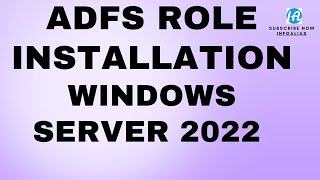 ADFS windows Server 2022 [upl. by Galasyn]