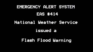 Flash Flood Warning amp Svr TStorm Warning  EAS 414 amp 415  122113 814 PM [upl. by Nnayelsel432]