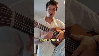 Comment jouer Joe Dassin les ChampsElysées acousticguitar classicalguitar guitartutorial riff [upl. by Aniz847]