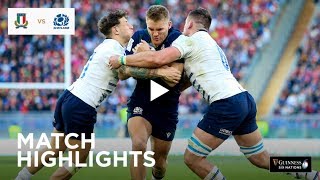 Extended Highlights Italy v Scotland  Guinness Six Nations [upl. by Hedelman751]