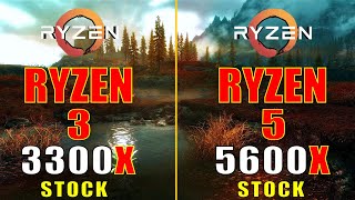 RYZEN 3 3300X vs RYZEN 5 5600X  PC GAMES TEST [upl. by Eellah856]