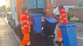 veolia wyre council bin lorry on paper and card recycling YAE [upl. by Laurent]