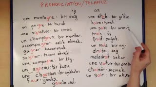 Fransızca Dersler  Telaffuz  Okuma Kuralları 1 [upl. by Esmond]