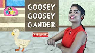 Goosey Goosey Gander  Action Rhyme  Animated Poem For Kids  Anikidz [upl. by Paul109]