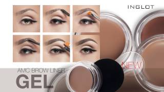 INGLOT  AMC Brow Liner Gel [upl. by Felisha628]