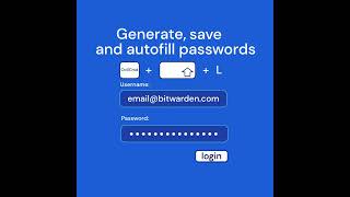 Generating and autofilling passwords in Bitwarden shorts [upl. by Materse383]