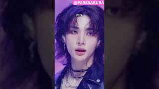 Hyunjin glow up 20222024 kpop boyband skz fypシ゚ hyunjin [upl. by Anivle]