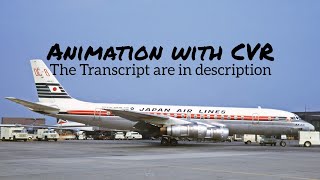 Japan Airlines Flight 471 Crash  Animation with CVR Read description [upl. by Garibald]