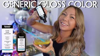 how to use generic gloss hair color from sallys a redken shades eq dupe 2024 [upl. by Anairb497]