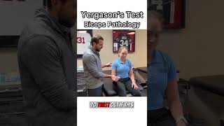 Yergason’s Test  Biceps Pathology  SLAP Tear Bicipital Tendinitis Tendinopathy [upl. by Eevets]