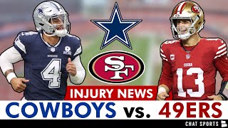 Cowboys vs 49ers Preview Injury Report Micah Parsons DaRon Bland Eric Kendricks  NFL Week 8 [upl. by Ailsun]