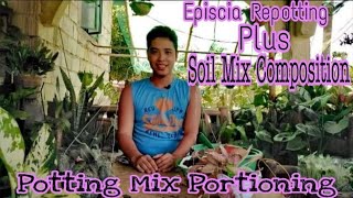 Episcia Repotting  Soil Mix Composition  Soil portioning  Techniques and Tips [upl. by Llemmart548]