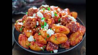 ONE POT SAUSAGE GNOCCHI [upl. by Gombach]