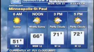 Weather Channel Local On the 8s Jun 21 2004 828pm Minneapolis MN [upl. by Laundes]