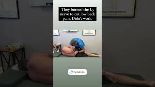 They burned my L5 nerve root to cure sciatica it didn’t work gonsteadchiropractor post ablation [upl. by Hsizan]