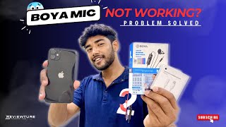 BOYA Mic Not Working🤔 Problem Solved How To Use BOYA Mic With iPhone Or Andriod📱 [upl. by Einafit]