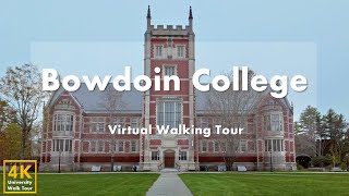 Bowdoin College  Virtual Walking Tour 4k 60fps [upl. by Relyc]