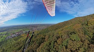 Paragliding Ölberg Schriesheim  20 Grad im Oktober  Insta 360  BGD Anda 21102024 [upl. by Muslim]