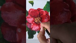 paint velvet camellias with acrylics [upl. by Hulburt]