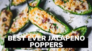 Best Stuffed Jalapeno Recipe  Bake at 425F [upl. by Ardnasak653]