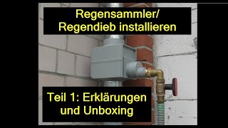 Regensammler ✅ Regendieb  Regenfilter  Fallrohrfilter einbauen installieren  T1 Erklärung diy [upl. by Marciano]