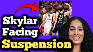 Seattle Storms Skylar Diggins  Smith Facing Suspension From the WNBA for Pushing Caitlin Clark [upl. by Winchell871]