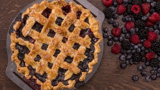 Berry Pie with Lattice Top Recipe [upl. by Daggett]