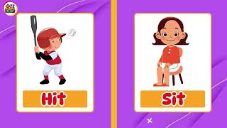 Learn Rhyming Words Easy and Fun for Kids [upl. by Ammadas]