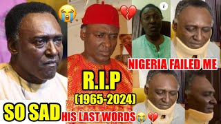 RIP Actor Clem Ohameze Last Words Before His Death😭💔uchennambunabotv africanactressesinnollywood [upl. by Dduj]