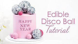 How to make Disco Ball Cake Toppers  Cake Decorating Tutorial [upl. by Leiad]