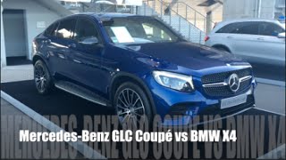 MercedesBenz GLC Coupé 2016 vs BMW X4 2016 [upl. by Eniamirt]