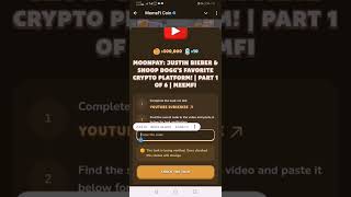 MoonPay Justin Bieber amp Snoop Doggs Favorite Crypto Platform  Part 1 of 6  MeemFi YouTube code [upl. by Batholomew]