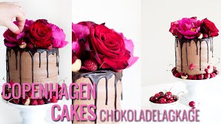 CHOKOLADELAGKAGE  Sådan laver du denne høje chokoladelagkage med mousse og bær  Copenhagen Cakes [upl. by Lyns]