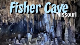 most stalactites and stalagmites I’ve ever seen Fisher cave  Meramec State Park [upl. by Kinemod]