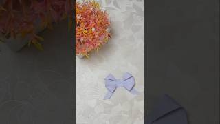 Easy Bow Making artwithmiku artandcraft youtubeshorts diy trending [upl. by Nelyahs]