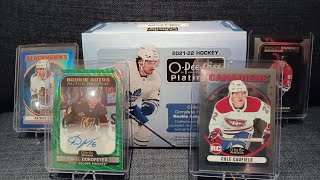 202122 OPeeChee Platinum Emerald Surge Rookie Autograph 510 colecaufield upperdeckhockey [upl. by Billen464]