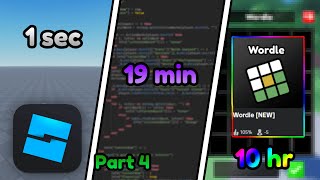 🛠️Making🛠️ a ROBLOX game in 10 hours  Part 4 [upl. by Saxon107]