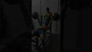 110 kg Bench Press Challenge 💪trending motivation youtubeshorts shortsfeed viralvideo fitness [upl. by Hutchings640]