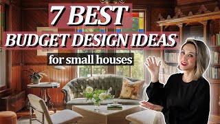 7 BEST INTERIOR DESIGN IDEAS FOR SMALL HOUSES with a low budget [upl. by Iney]