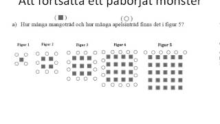 Att hittta och beskriva mönster [upl. by Atims]