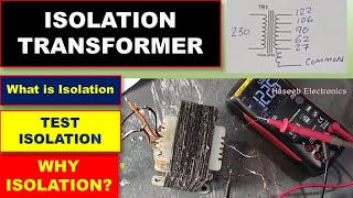 468 ISOLATION TRANSFORMER What is Isolation Transformer How To Test Isolation Transformer [upl. by Stormi125]