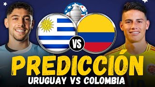 URUGUAY vs COLOMBIA • Copa América 2024 semifinal • Previa Predicción y Pronóstico [upl. by Yaf]