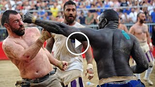 Calcio Storico Gladiator Fight Football [upl. by Heindrick]