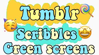 Tumblr scribble green screen effect [upl. by Sirmons]