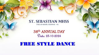 St Sebastian MHSS  38th Annual Day – FREE STYLE DANCE [upl. by Gilman223]