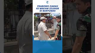 Momen Prabowo Ziarah ke Makam Leluhur Kakeknya di Banyumas Shorts [upl. by Aral]