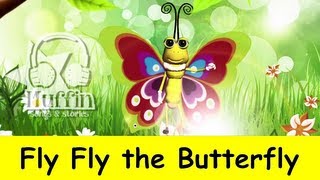 Fly Fly the Butterfly  Family Sing Along  Muffin Songs [upl. by Wendall]