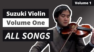 Suzuki Violin Book 1 All Songs with Piano Accompaniment [upl. by Pennie932]