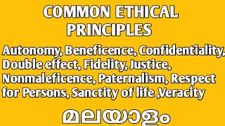 CHAPTER 3 COMMON ETHICAL PRINCIPLESAutonomyBeneficence ConfidentialityFidelity Nonmaleficence [upl. by Retnuh]